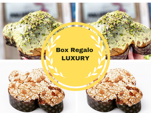 Colombe artigianali Box Regalo ORO BIANCO: