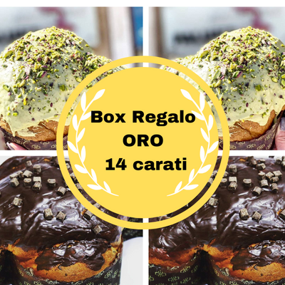 Colombe artigianali Box Regalo ORO 14 CARATI