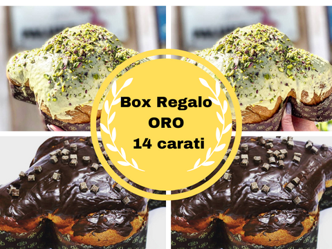 Colombe artigianali Box Regalo ORO 14 CARATI